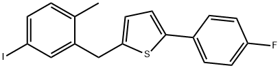2-(4-氟苯基)-5-[(5-碘-2-甲基苯基)甲基]噻吩